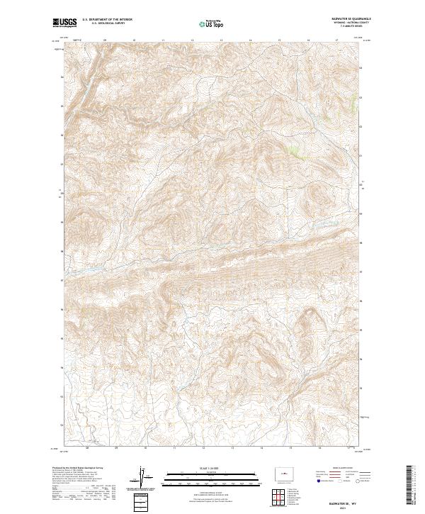 USGS Topographic Map – Badwater SE