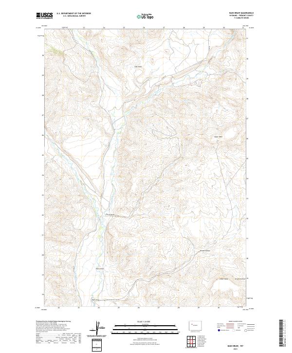 USGS Topographic Map – Bain Draw