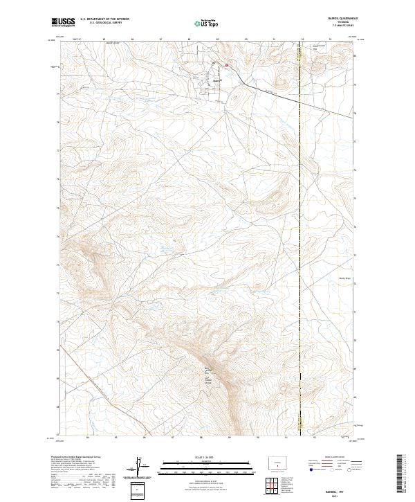 USGS Topographic Map – Bairoil
