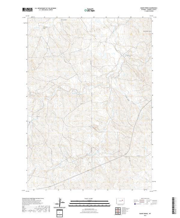 USGS Topographic Map – Baker Spring