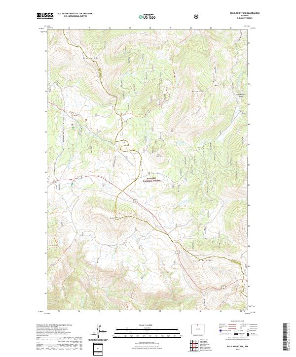 USGS Topographic Map – Bald Mountain