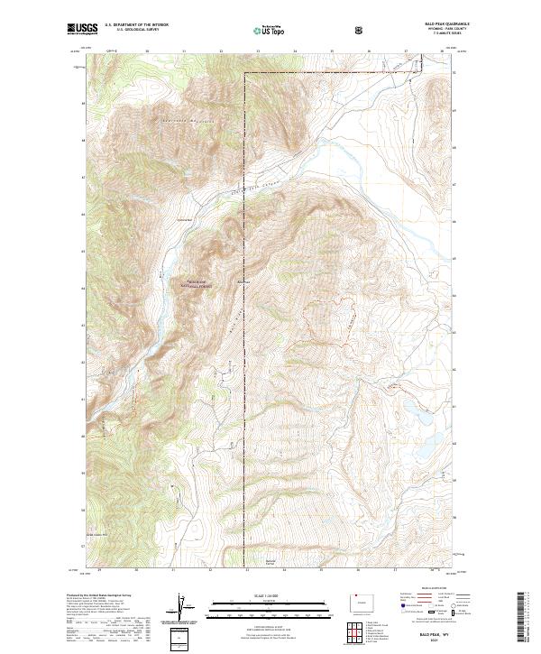 USGS Topographic Map – Bald Peak