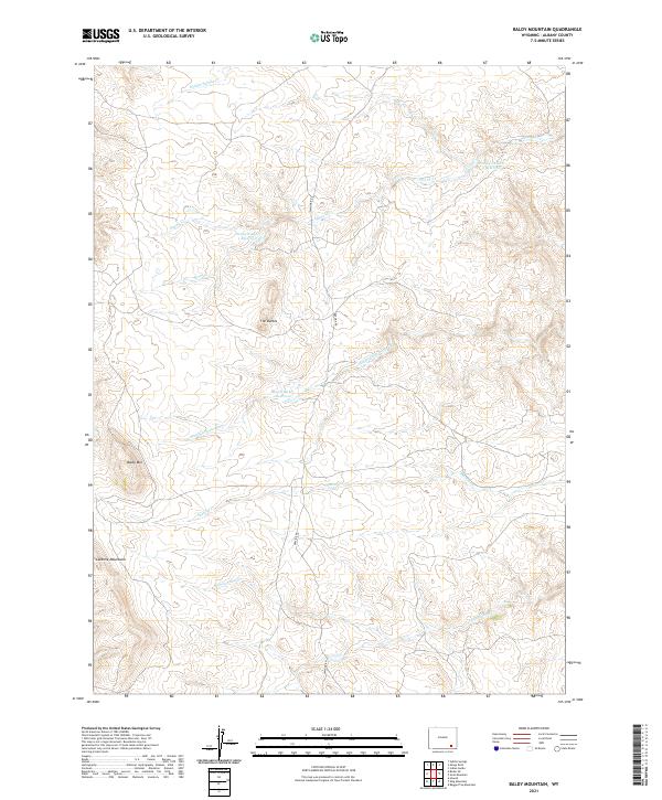USGS Topographic Map – Baldy Mountain