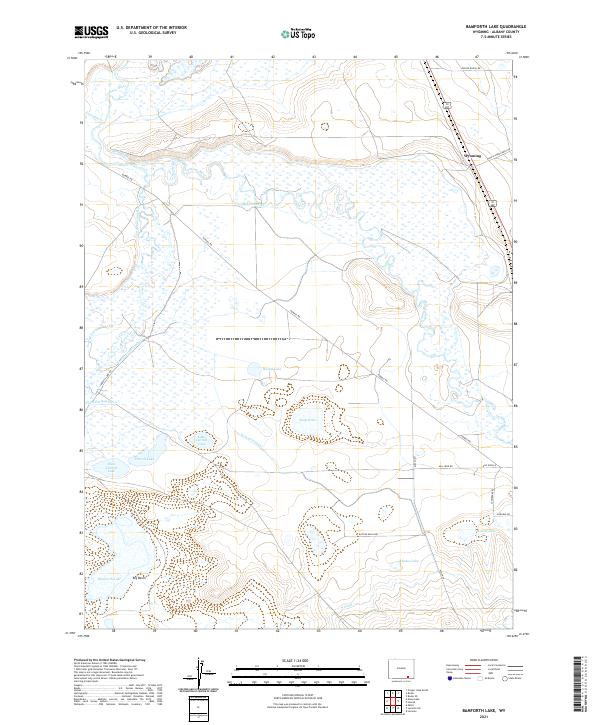 USGS Topographic Map – Bamforth Lake