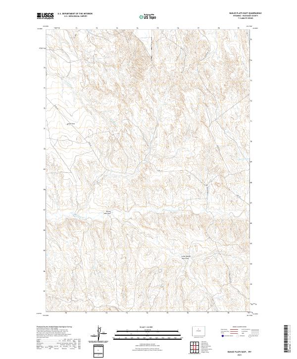 USGS Topographic Map – Banjo Flats East