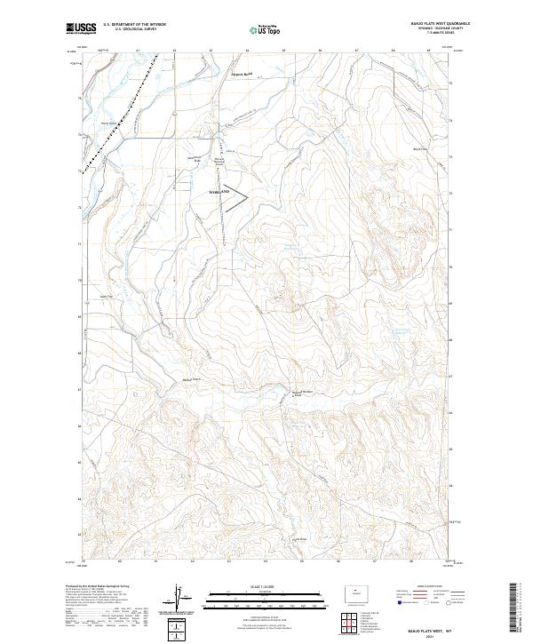 USGS Topographic Map – Banjo Flats West