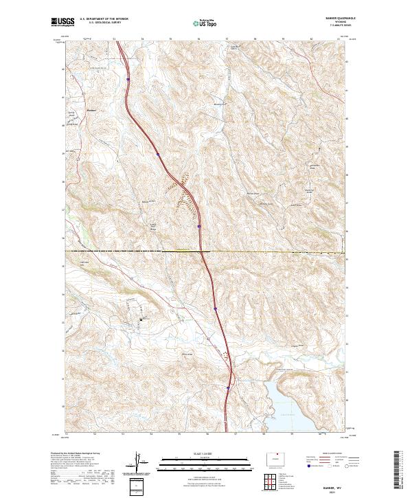 USGS Topographic Map – Banner