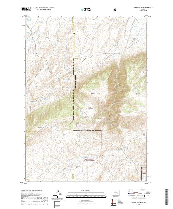 USGS Topographic Map – Banner Mountain