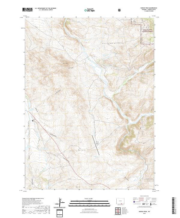 USGS Topographic Map – Barcus Peak