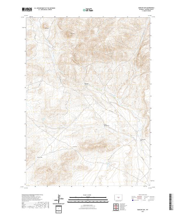 USGS Topographic Map – Barlow Gap