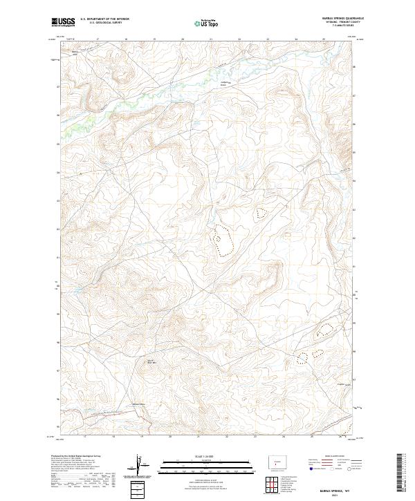USGS Topographic Map – Barras Springs