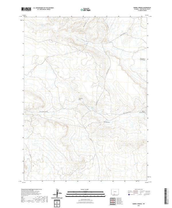 USGS Topographic Map – Barrel Springs