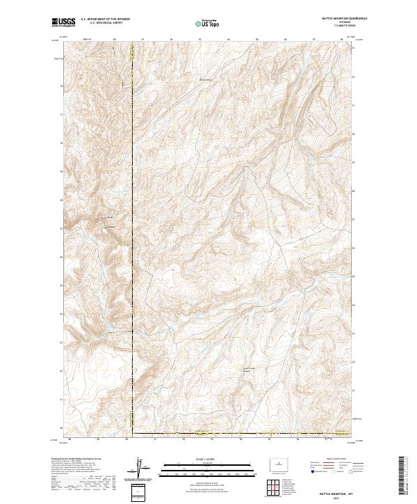 USGS Topographic Map – Battle Mountain