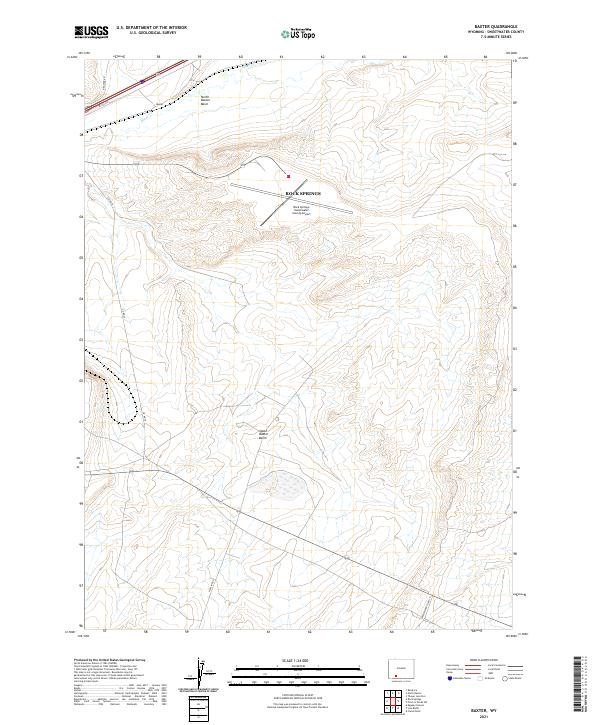 USGS Topographic Map – Baxter