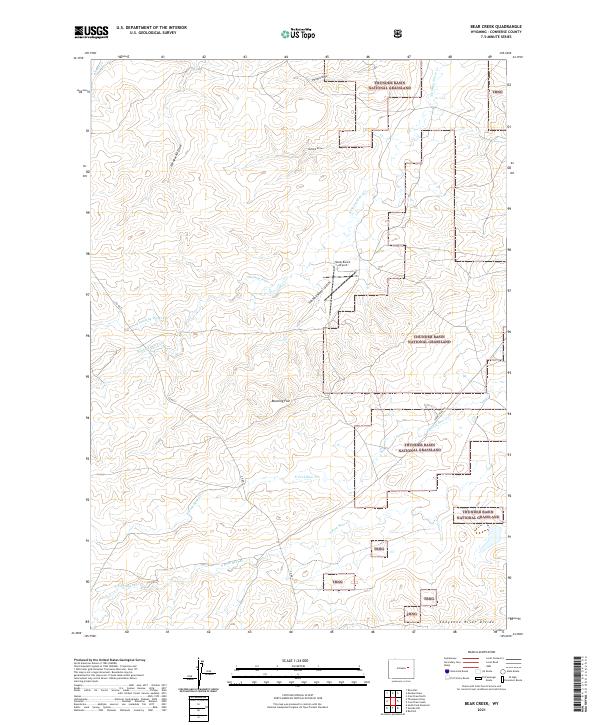 USGS Topographic Map – Bear Creek