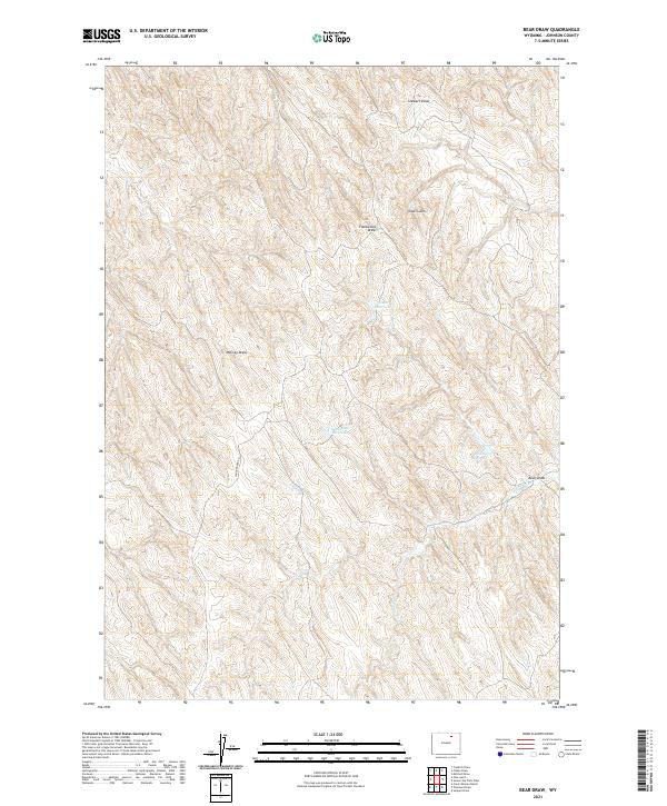 USGS Topographic Map – Bear Draw