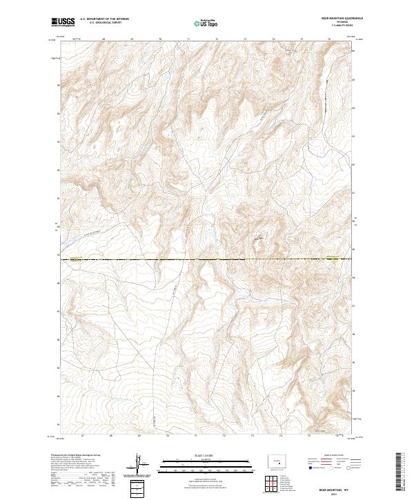 USGS Topographic Map – Bear Mountain