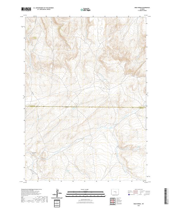 USGS Topographic Map – Bear Spring