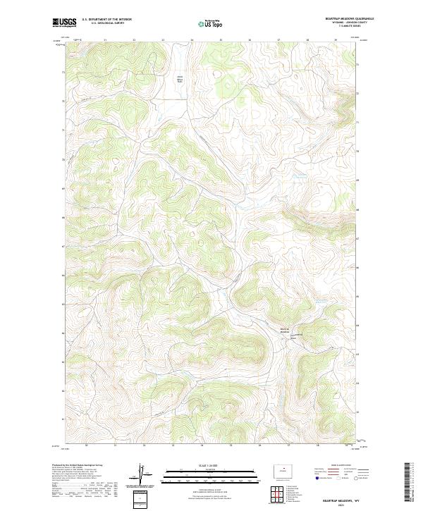 USGS Topographic Map – Beartrap Meadows