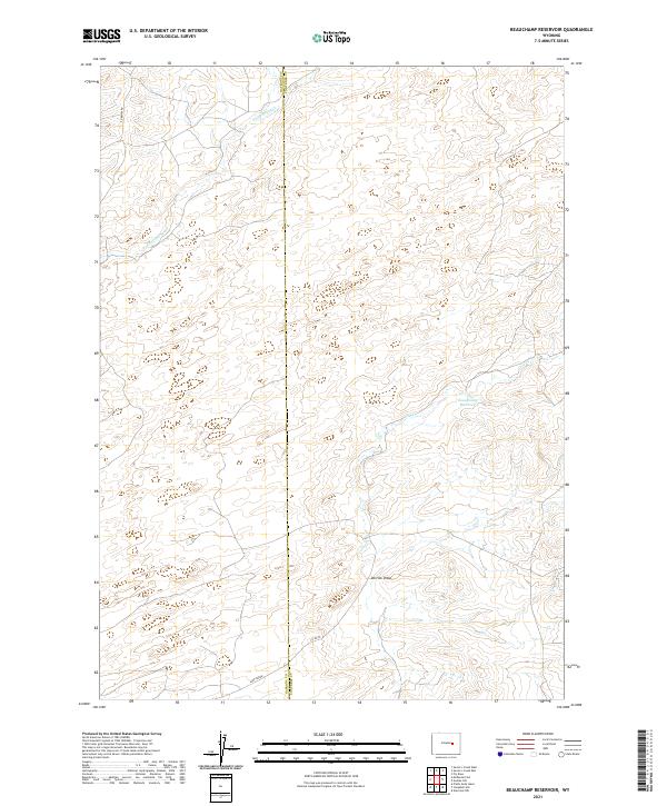 USGS Topographic Map – Beauchamp Reservoir