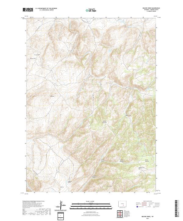 USGS Topographic Map – Beaver Creek