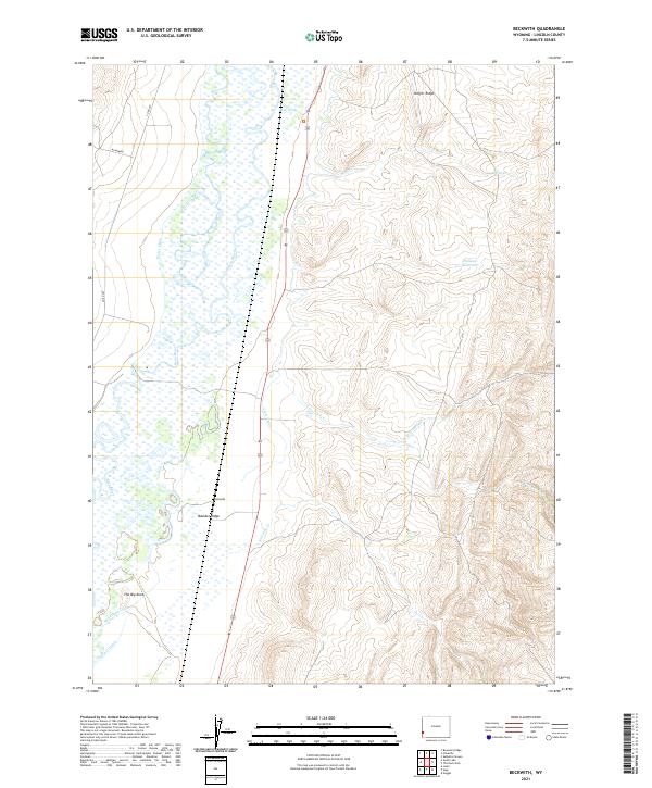 USGS Topographic Map – Beckwith