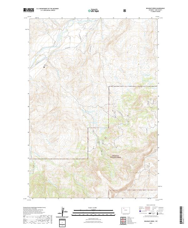 USGS Topographic Map – Belknap Creek