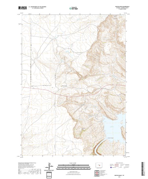 USGS Topographic Map – Benton Basin
