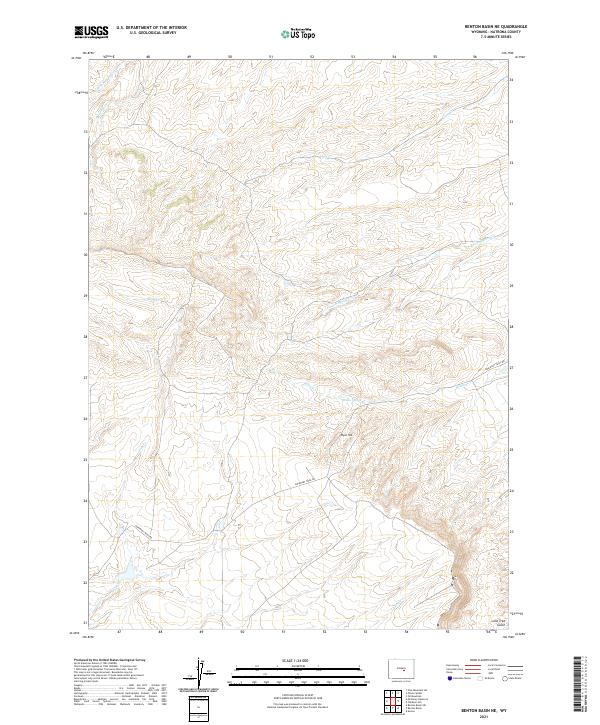 USGS Topographic Map – Benton Basin NE