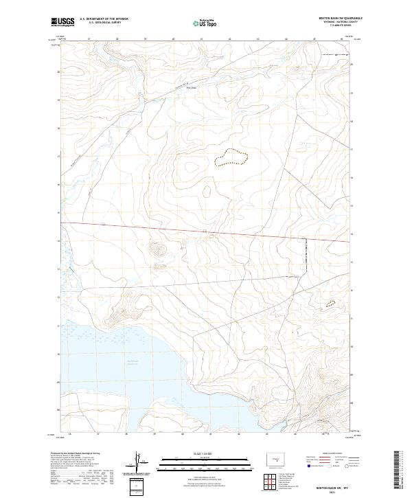 USGS Topographic Map – Benton Basin SW