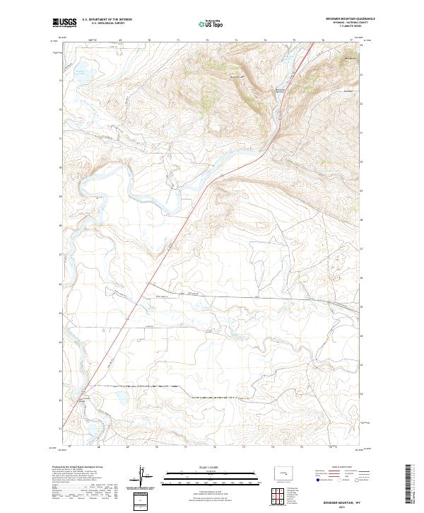 USGS Topographic Map – Bessemer Mountain