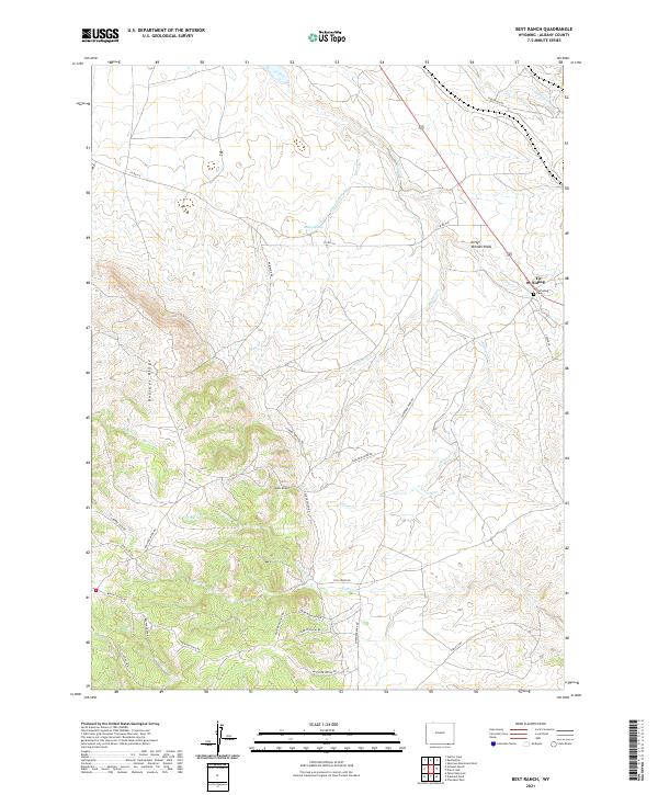 USGS Topographic Map – Best Ranch