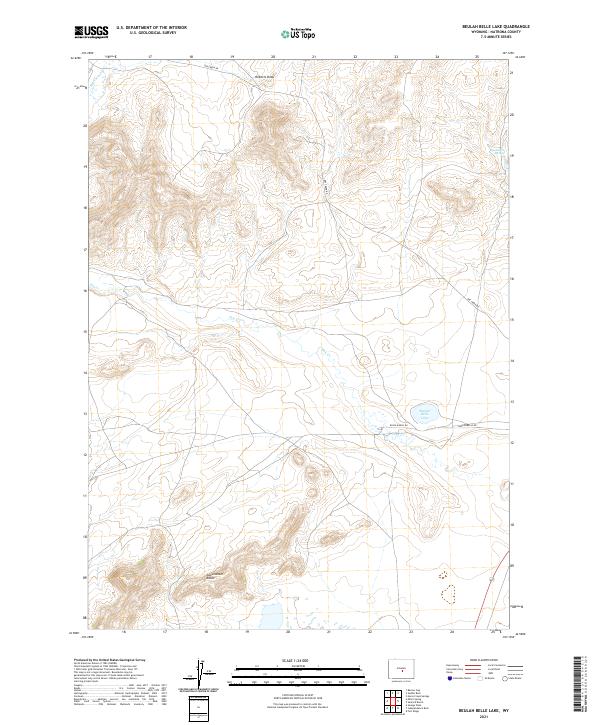 USGS Topographic Map – Beulah Belle Lake