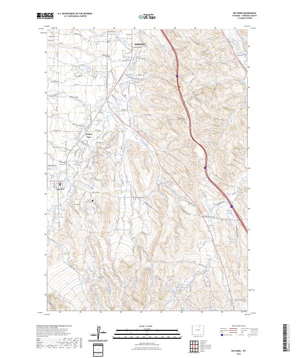USGS Topographic Map – Big Horn
