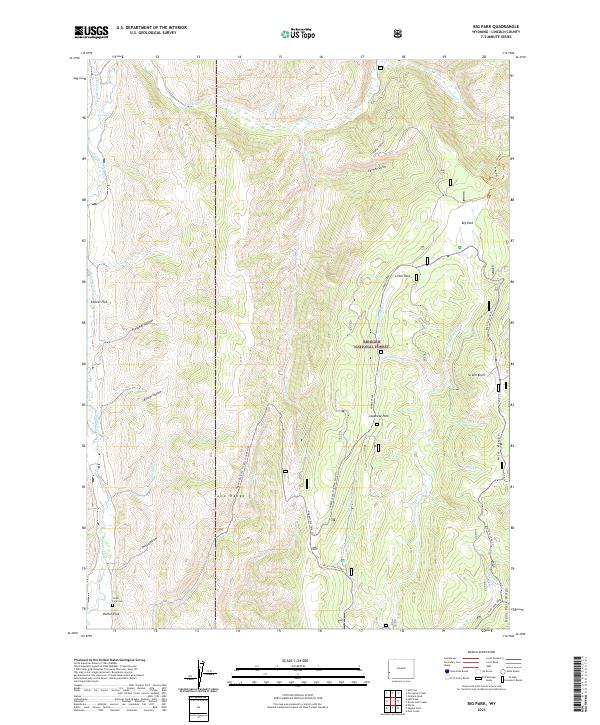 USGS Topographic Map – Big Park