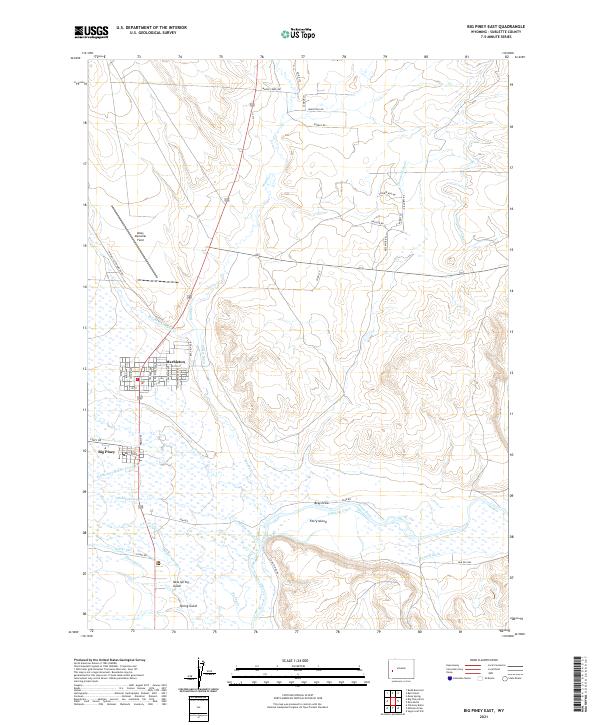 USGS Topographic Map – Big Piney East