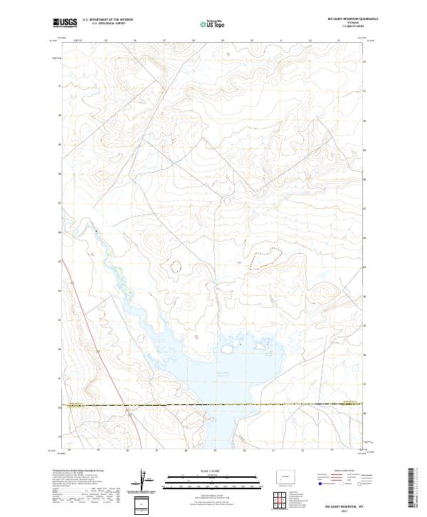USGS Topographic Map – Big Sandy Reservoir