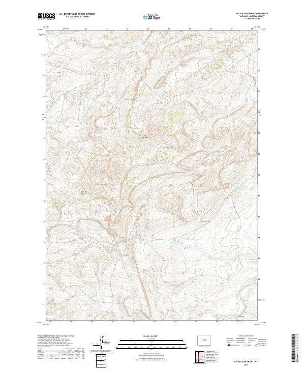 USGS Topographic Map – Big Sulfur Draw