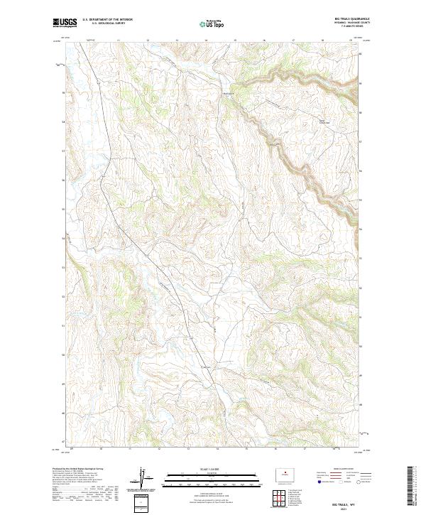 USGS Topographic Map – Big Trails