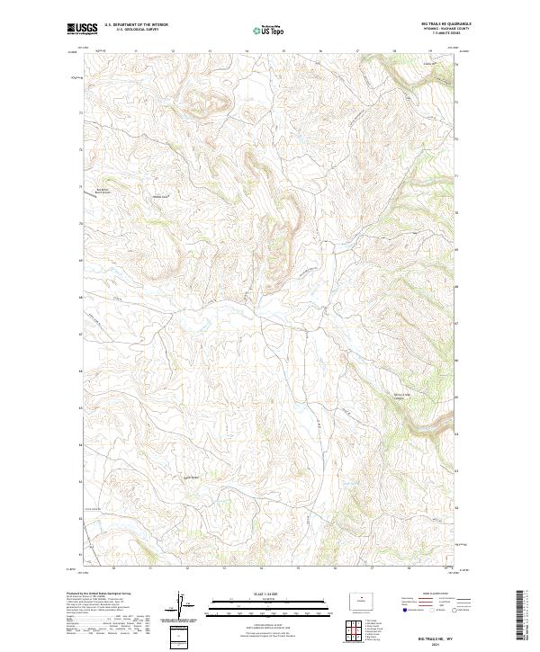 USGS Topographic Map – Big Trails NE