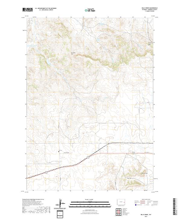 USGS Topographic Map – Bills Creek
