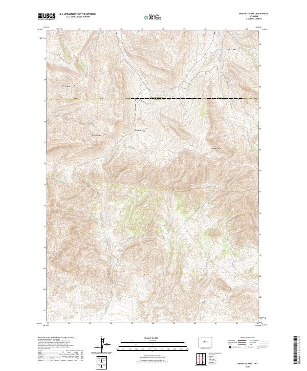 USGS Topographic Map – Birdseye Pass
