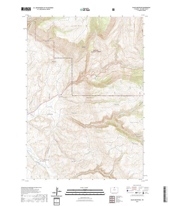USGS Topographic Map – Black Mountain