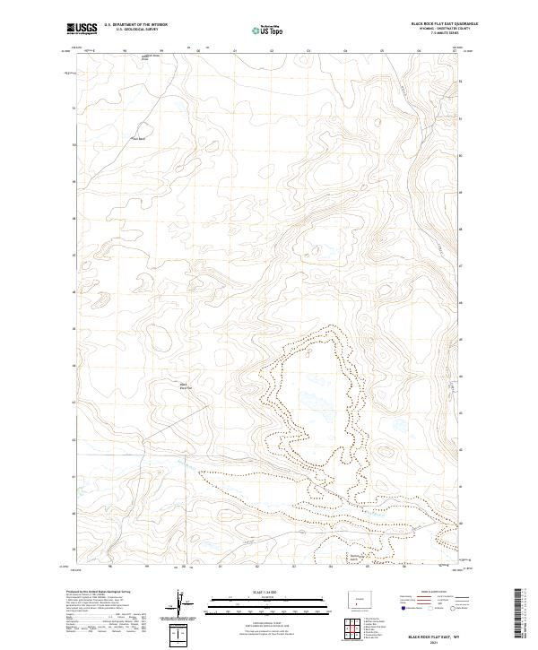 USGS Topographic Map – Black Rock Flat East