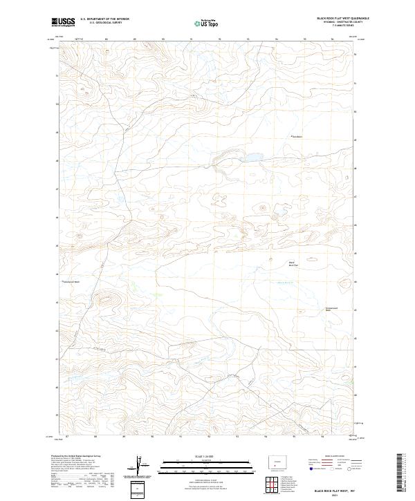 USGS Topographic Map – Black Rock Flat West