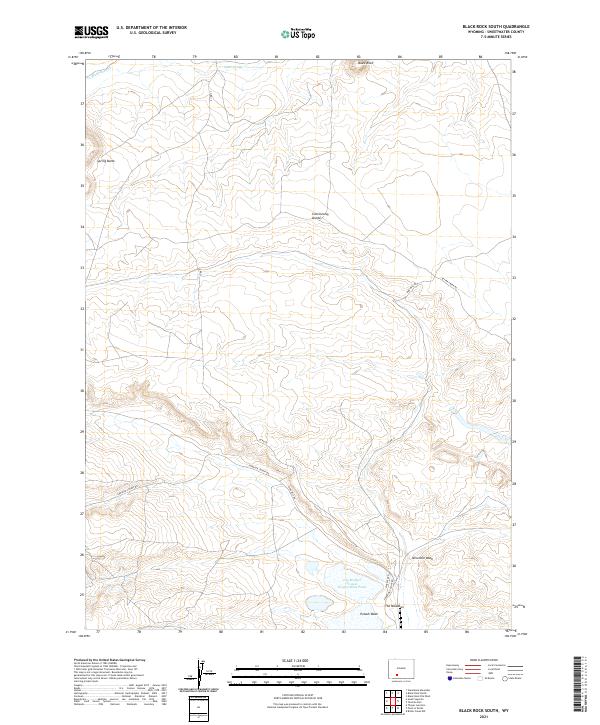 USGS Topographic Map – Black Rock South