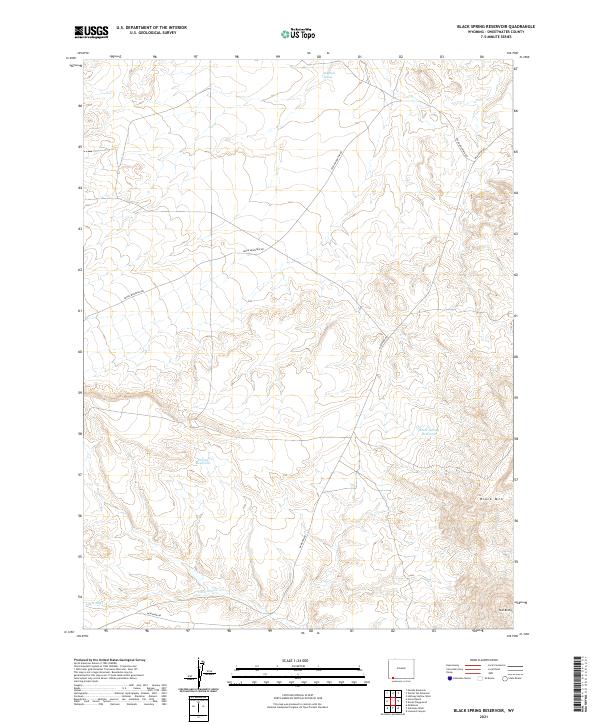 USGS Topographic Map – Black Spring Reservoir
