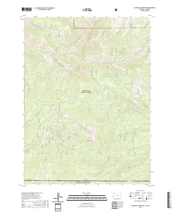 USGS Topographic Map – Blackhall Mountain