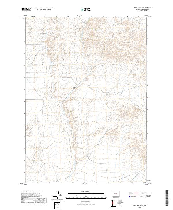 USGS Topographic Map – Blackjack Ranch