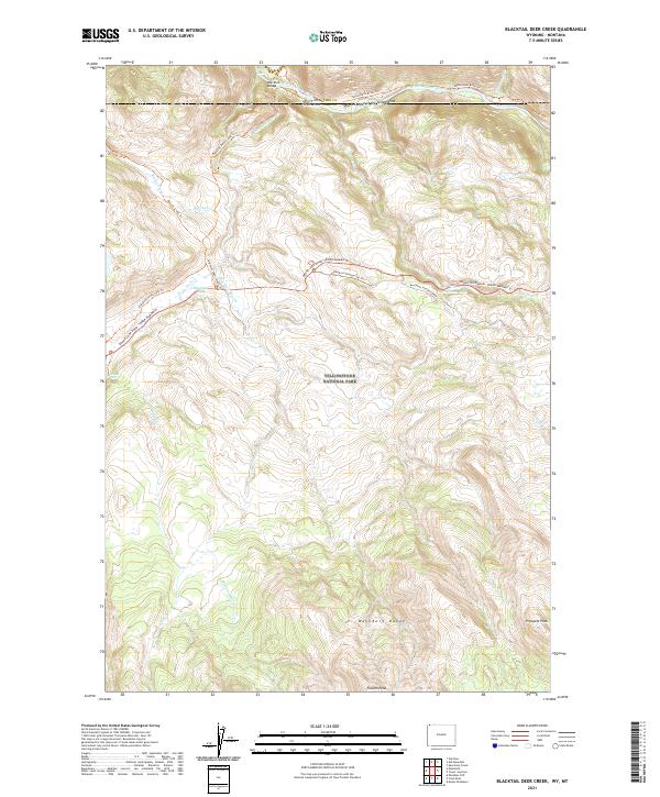 USGS Topographic Map – Blacktail Deer Creek